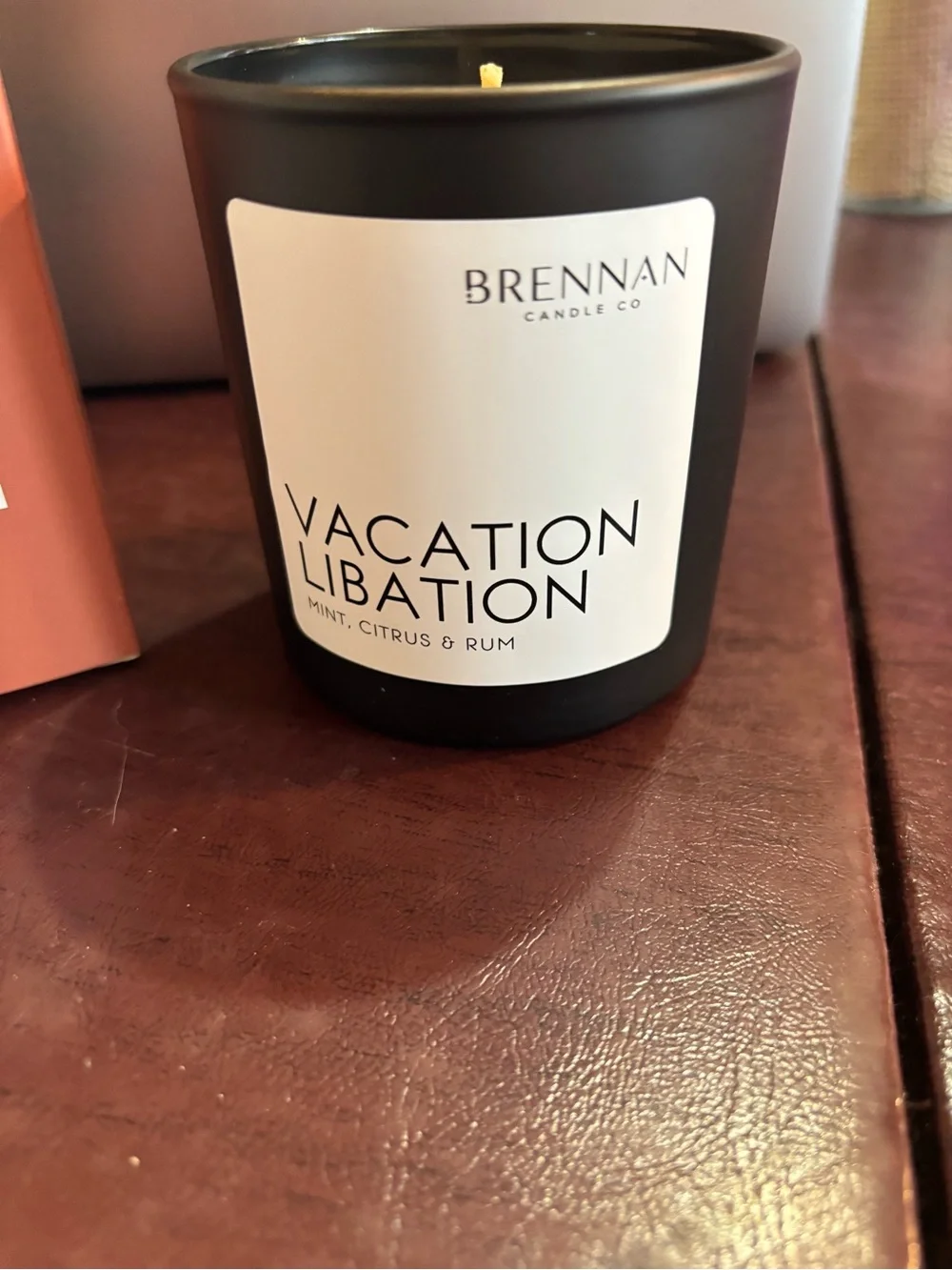 Brennan Candle Co. Vacation Libation Mint Citrus Rum Soy Candle